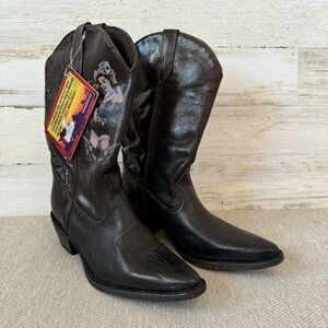Durango Womens Western Boots Size 6 Cowboy Cowgirl Leather Brown
